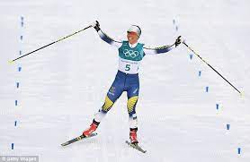 I know i'm a little late on this, but did anyone see charlotte kalla from sweden win that cross country skiing olympic relay?1 that. Winter Olympics 2018 Sweden Claim First Gold Medal Daily Mail Online
