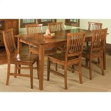 Handmade from your favorite american hardwood, this amish dining table features exposed joinery, tapered slats, and a rectangle tabletop. Home Styles Arts And Crafts 7 Piece Dining Set In Cottage Oak Walmart Canada