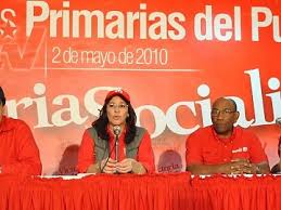 Lista de los candidatos a diputados elegidos en las primarias del PSUV