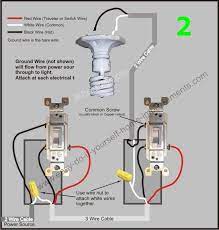 One black wire comes from the power source and the other goes to the light (s). Trouble Wiring Three Way Switch Diy Home Improvement Forum
