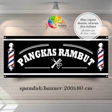 Design sangat keren yang bisa anda jadikan sebagai. Spanduk Banner Pangkas Rambut Simple Keren Shopee Indonesia