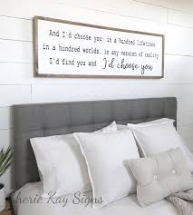 Bedroom Wall Decor I Choose You Sign Master Bedroom Decor Etsy Romantic Bedroom Decor Wall Decor Bedroom Farmhouse Bedroom Decor