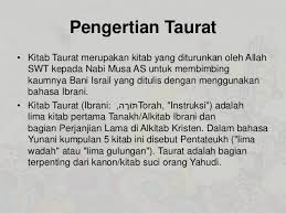 Nabi 'isa ibni maryam berkata: Kitab Taurat Pai Kelompok 5