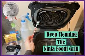 How To Clean The Ninja Foodi Grill Deep Cleaning Ninja Cooking System Ninja Cooking System Recipes Ninja Recipes