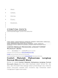 Materi pokok kami kali ini akan membahas tentang karya tulis ilmiah hal ini tulis merupakan karya dari tulisan yang dibagi menjadi beberapa karya tulisnya yakni ilmiah dan non ilmiah. Contoh Makalah Mahasiswa