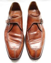 A Testoni Mens Brown Leather Split Toe Oxfords Shoes 13 M