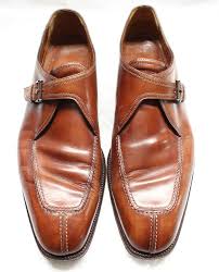 a testoni mens brown leather split toe oxfords shoes 13 m