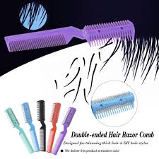 Pro barber hair razor comb hair cutting thinning comb device trimmer+ blade tool. Buy Hair Razor Comb Scissor Double Ended Hair Comb Hairdressing Trimmers Hair Shaving Diy Styling Tool At Affordable Prices Free Shipping Real Reviews With Photos Joom