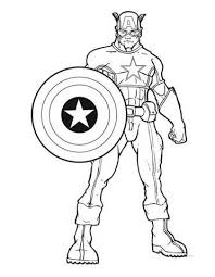 Free Coloring Pages Of Captain America Desenhos Colorir