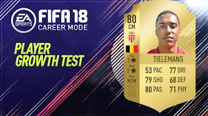 In the game fifa 21 his overall rating is 83. Fifa 18 Youri Tielemans Growth Test Gameplay Youtube