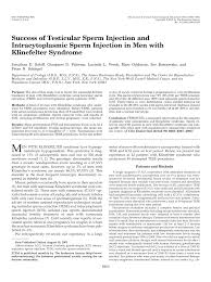 Pdf Success Of Testicular Sperm Injection And Intracytoplasmic Sperm Injection In Men With Klinefelter Syndrome