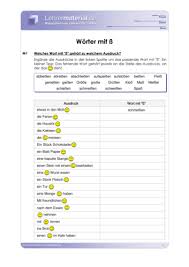 Schauen wir uns nun die rechtschreibregeln zu dass und das genauer an:. Arbeitsblatt Worter Mit Ss Lehrermaterial De