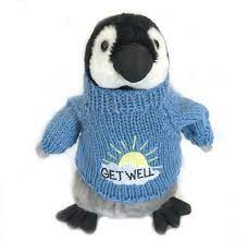 Get Well Baby Penguin Plush 10 Tall Penguin