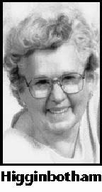 Helen Higginbotham Obituary (2008)