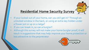 A window replacement project can be a very rewarding diy project in more ways than one. Residential Home Security Survey Exterior Of Home Windows Doors When Going Away Miscellaneous Issues Ppt Download
