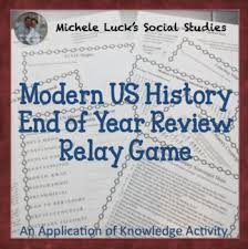 Teachers, students, and parents can print them out and make copies. End Of The Year Modern America Us History Review Puzzles Games Relay Activity History Teaching Resources Us History Teaching History