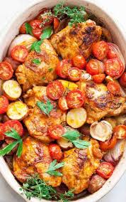 One Pan Paprika Chicken And Potatoes Simplyrecipes Com Recipe Tomato Recipes Potato Tomato Recipe Chicken Dinner