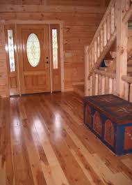 The Homeowners Wanted Lots Of Character For Their Vermont Cabin So They Chose Rustic Hickory Hickory Wood Floors Wide Plank Flooring Plank Flooring
