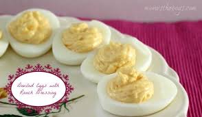 Deviled Eggs With Ranch Dressing Mom Vs The Boys Recipe Yummy Appetizers Food Yummy Food