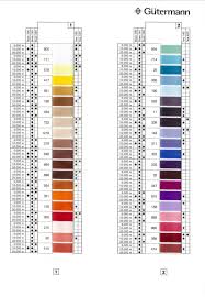 Thread Colour Charts Gutermann Skala Tera Industrial