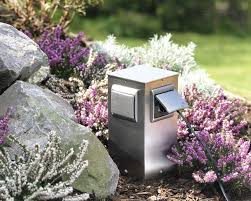 Licht im garten beleuchtung gestaltung funktion. 692119 Steckdosensaule Edelstahl Rostfrei Stainless Steel Socket Column Energy Bollard Strom Garten Steckdose Garten Wasserzapfsaule Garten Gartensteckdose