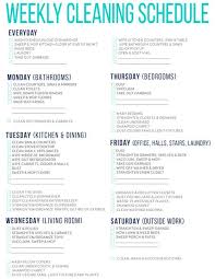 7 Awesome Printable Cleaning Schedules Cleaning Schedule