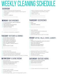 7 awesome printable cleaning schedules cleaning schedule