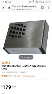 weiss fan heater mitre 10 bathroom heater wall mounted fan laundry in bathroom