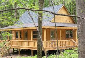 The great room, accessed from the porch, has a fireplace and features a comfortable space to relax and unwind. Cabin Plans With Wrap Around Porch Novocom Top