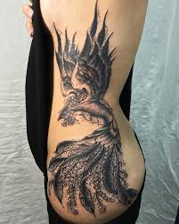 The whole idea that this mythical bird is reborn . Fancy Picture Design Ideas Phoenix Bird Tattoo Picture Design Body Tattoo Art