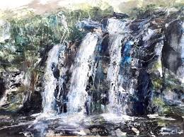 Pencil Falls By Tiffany Blaise Paintings For Sale Bluethumb Online Art Gallery Original Landscape Painting Autumn Painting Abstract Landscape