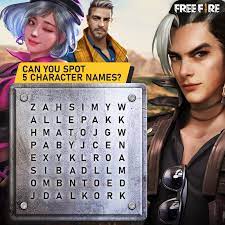 She fights for freedom and helps her teammates. Garena Free Fire Character Contest Survivors Ready For The Contest Participate In The Contest And Win Kapella The Puzzle Contains 10 Character Names Spot Any 5 Of Them Names