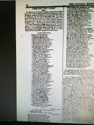 The Unhappy Separation Of Lord Byron And His Lady Fare Thee Well Poem The National Register No 432 21 April 1816 Old Newspaper Lord Byron Poems