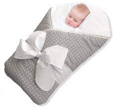 Amazon Com Bundlebee Baby Wrap Swaddle Blanket Feather Light Grey Polka Dot 0 4 Months Baby