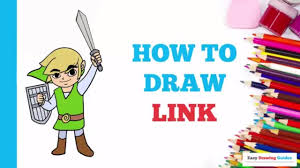 You can do this by following these simple steps. How To Draw Link In A Few Easy Steps Drawing Tutorial For Kids And Beginners Youtube