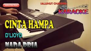 Cinta Hampa D Lioyd Karaoke Nada Pria Youtube