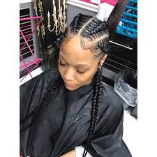 Feedin Braids Styledby Yalemichelle Feed In Braids Hairstyles Braids With Weave Cornrows With Weave