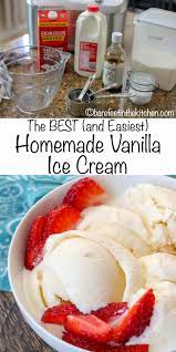 They use rock salt and ice to get the this is a good recipe i cook it though because of eggs. The Best And Easiest Ice Cream You Ll Ever Make Barefeet In The Kitchen