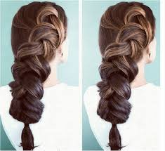 Once the braid is secured, pancake it by tugging at small pieces of your braid so they loosen up and create more volume. French Braid Hairstyles 2014 How To Do A French Braid