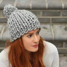 Flat Knit Super Chunky Hat Free Knitting Pattern Hat Knitting Patterns Knitting Patterns Free Hats Chunky Knitting Patterns