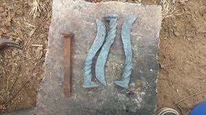 Forging a ram's head railroad spike knife. Forged Knife From A Railroad Spike 8 Steps With Pictures Instructables