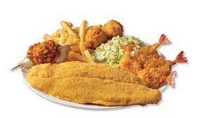 Kick up the flavor with seasoned tilapia served on a bed of rice with your choice of two sides and a breadstick. Captain D S Your Seafood Restaurant The Menu