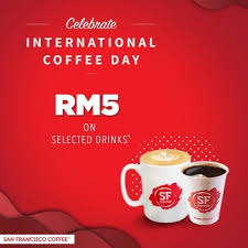 San Francisco Coffee International Coffee Day Coffee Rm5 Promotion On 1 October 2020 San Francisco Coffee International Coffee Iced Americano