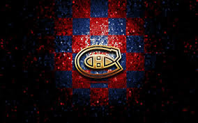 Same as the previous logo, but it has been altered. Download Wallpapers Montreal Canadiens Glitter Logo Nhl Blue Red Checkered Background Usa Canadian Hockey Team Montreal Canadiens Logo Mosaic Art Hockey Canada For Desktop Free Pictures For Desktop Free