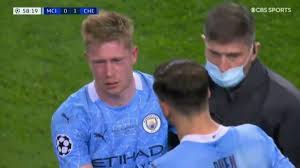 The belgian, who had bagged one goal and three assists in his previous three games heading into the clash with villa, was caught by a late challenge from jack grealish. Kevin De Bruyne Manchester City Midfielder Fractures Nose And Eye Socket