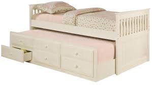 Land of nod dollhouse bookcase. Coaster La Salle Twin Captain S Bed W Trundle And Storage Drawers In White 300107