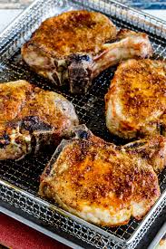 It is so simple that the air fryer does all the work. Air Fryer Pork Chops Kalyn S Kitchen