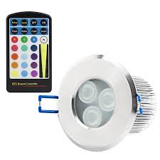 It comes in both a 4inch and 6 inch size depending upon your needs. Rgb Led Downlight Waterproof Recessed Led Light W Remote 8 Watt Super Bright Leds
