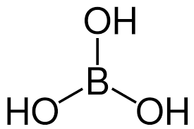 However, some of its behaviour towards some chemical reactions suggest it to be tribasic acid in the brønsted sense as well. File Structural Formula Of Boric Acid Svg Wikimedia Commons