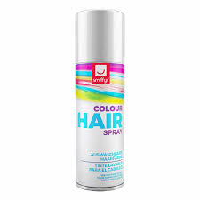Spraying lemon juice on your hair and then spending a few minutes in sunlight before rinsing it out will also help lighten your hair color.5 x research source. Smiffy S White Hair Colour Spray Wash Out Hairspray